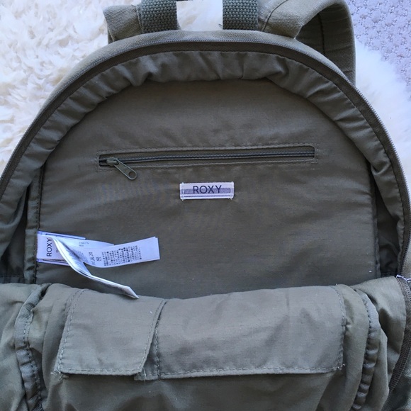 Roxy - Canvas Backpack w/ Crochet Detail - Picture 4 of 9